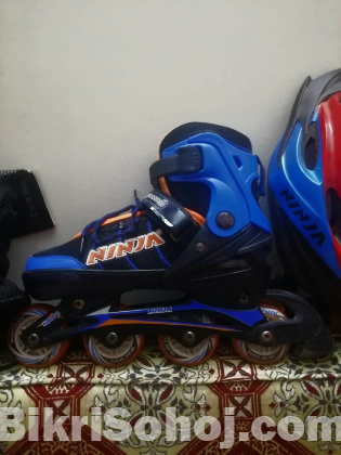 Ninja skating shoes Free(Helmet and protective gear set)